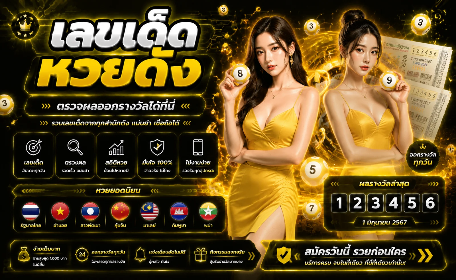 หวยออนไลน์ COMBO99 แทงหวยครบทุกสำนัก จ่ายสูง